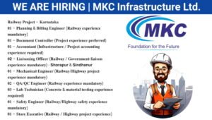 Exciting Jobs at MKC Infrastructure