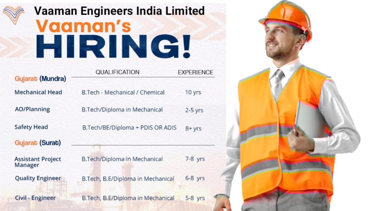 Vaaman Engineers India Ltd Hiring 2026