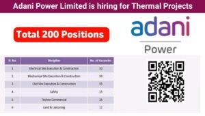 Adani Power Limited Hiring for Thermal Projects