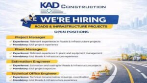 KAD Construction Job Opening 2026