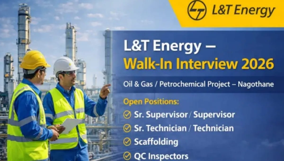 L&T Energy Hydrocarbon Walk-In Interview 2026