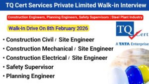 TQ Cert Services Pvt Ltd Walk-In Interview 2026