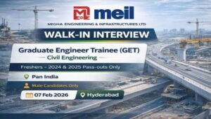 Graduate Engineer Trainee Job at MEIL