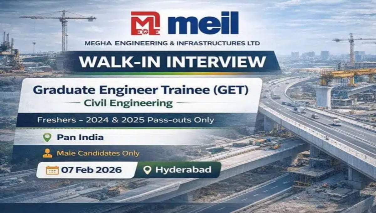 Graduate Engineer Trainee Job at MEIL