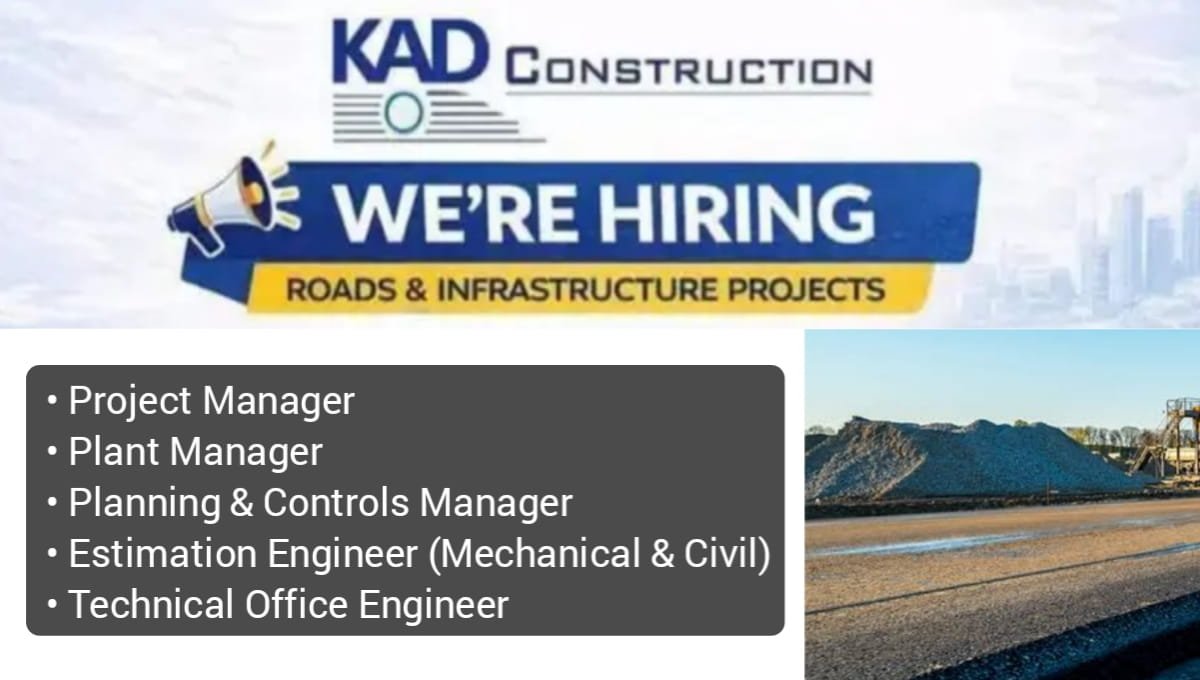 KAD Construction Job Opening 2026