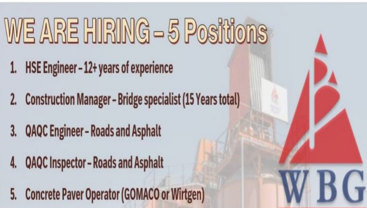 WBG Job Vacancies Hiring