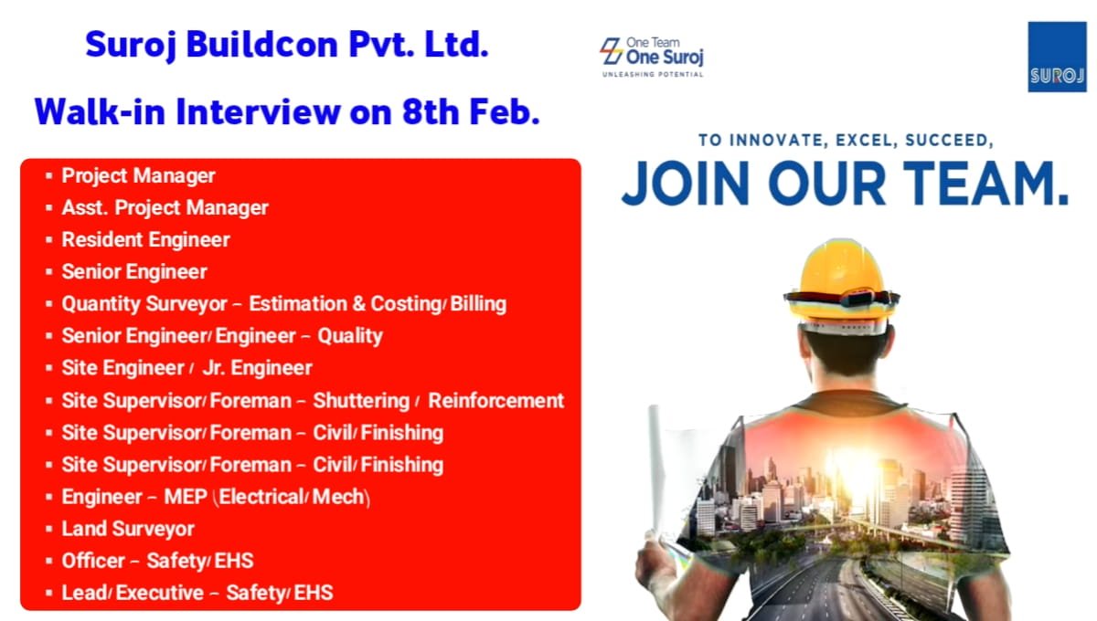 Suroj Buildcon Walk-In Drive on 8th February 2026