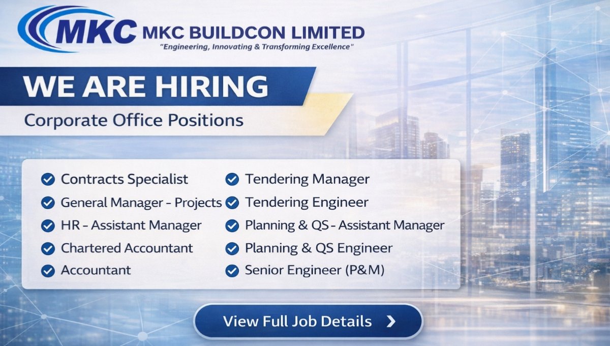 MKC Buildcon Recruitment 2026