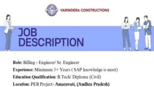 Varindera Constructions Vacancy 2026