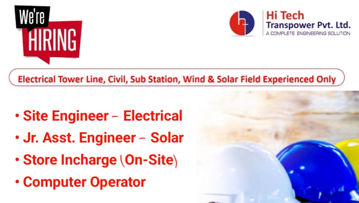 Hi Tech Transpower Pvt Ltd Hiring 2026