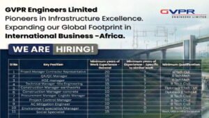 GVPR Engineers Limited Careers