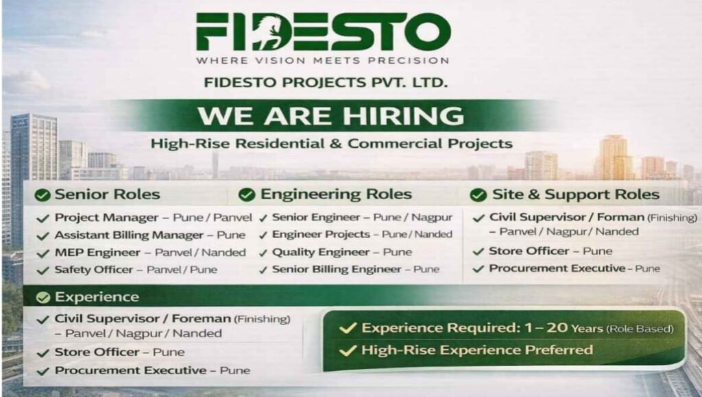 Fidesto Project Pvt Ltd Hiring 2026