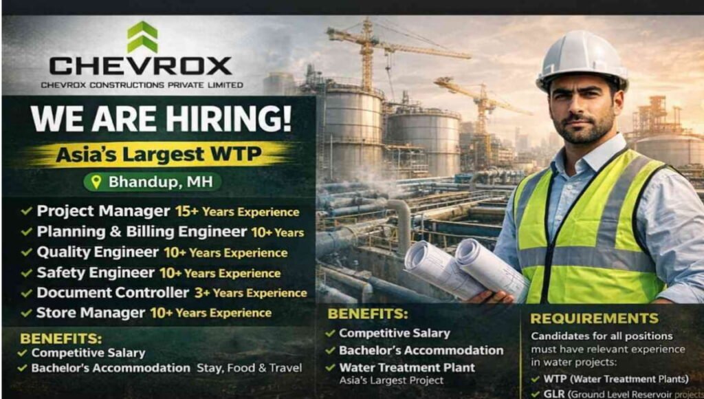 Chevrox Construction Pvt Ltd Recruitment 2026