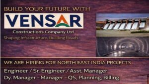 Vensar Constructions Company Ltd Hiring