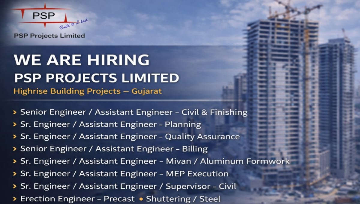 PSP Projects Limited Hiring 2026