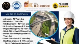 B.K.Khose Infrastructure Hiring
