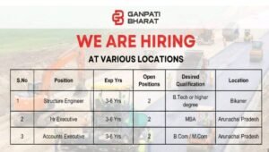 Ganpati Bharat Job Vacancy 2026
