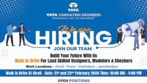 Tata Consulting Engineers Walk In Drive 2026