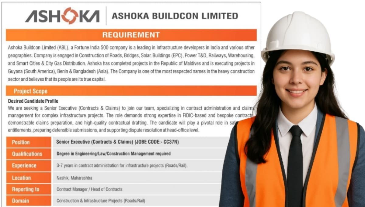 Ashoka Buildcon Limited Hiring