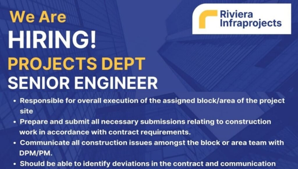 Riviera Infraprojects Recruitment