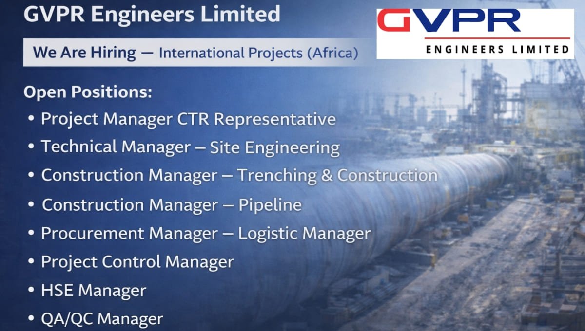 GVPR Engineers Careers Multiple Positions