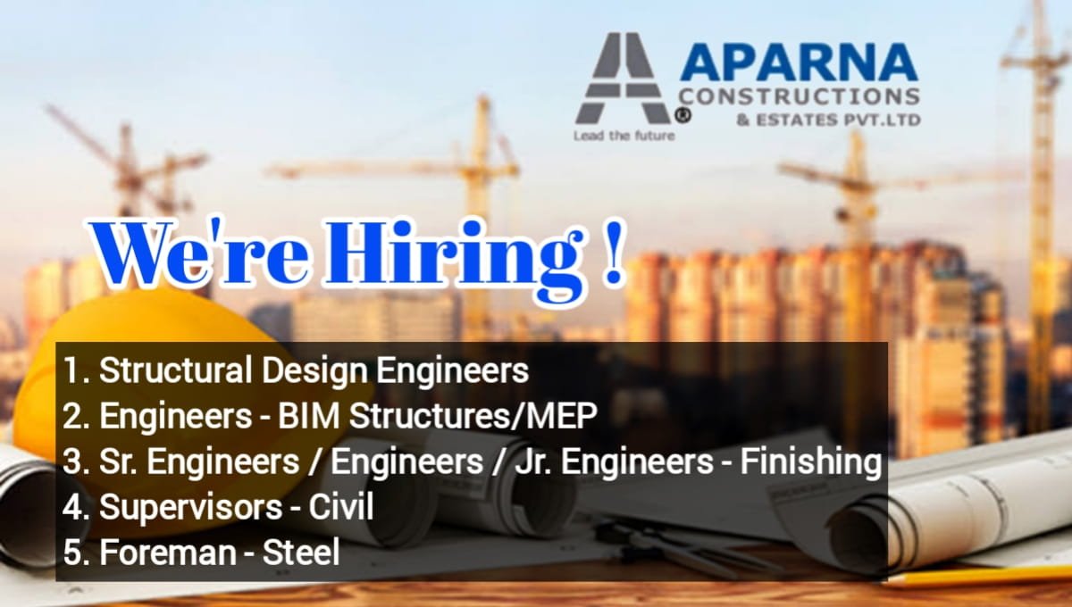 Aparna Constructions New Job Opening 2026