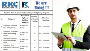 RKC Infrabuilt Recruitment 2026