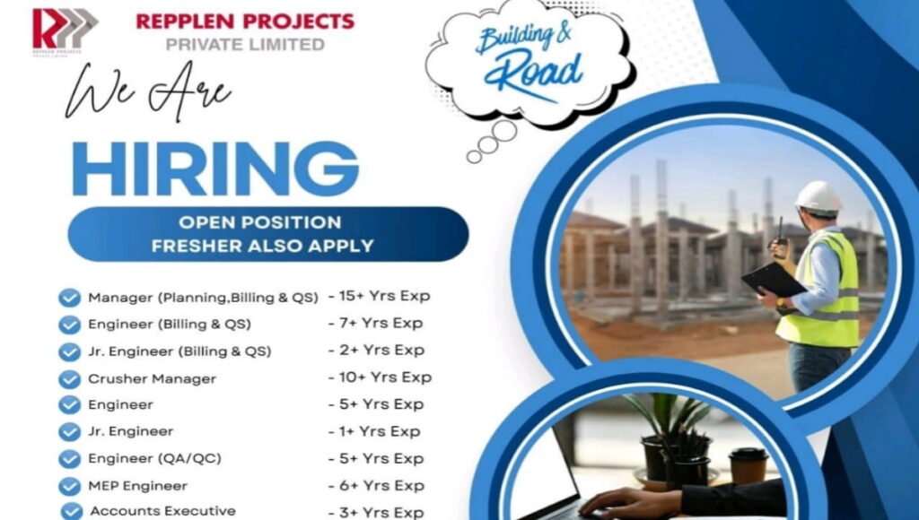 Repplen Projects Pvt Ltd Walk-In Interview 2026