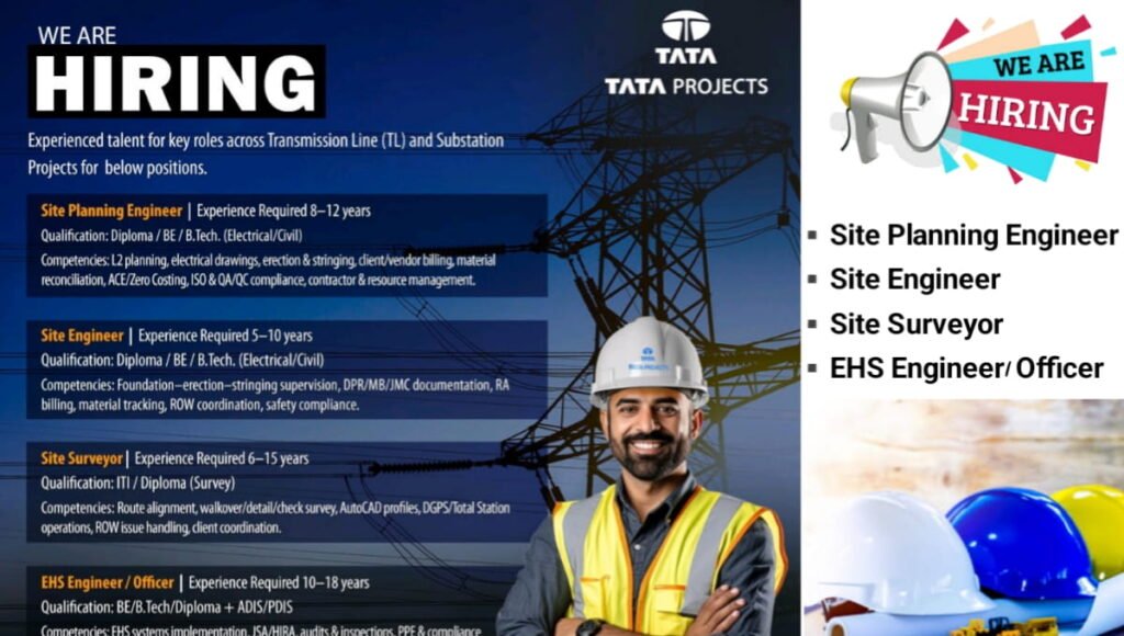 Tata Projects Hiring 2026