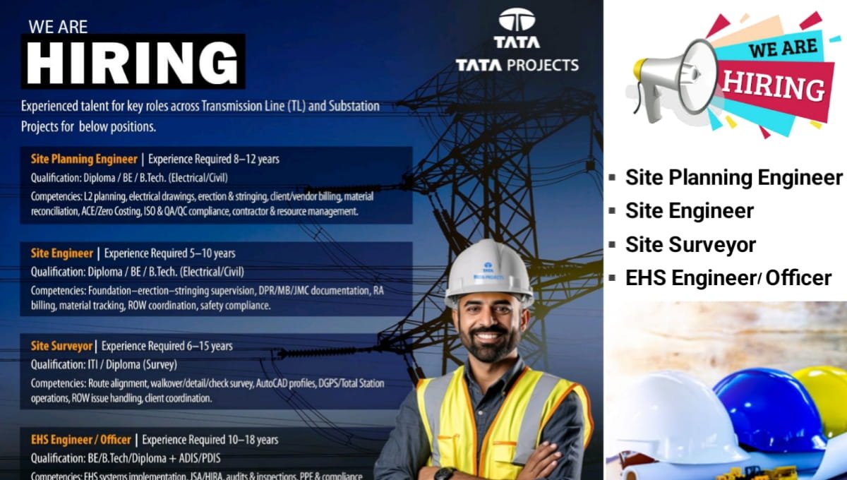 Tata Projects Hiring 2026