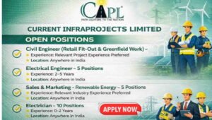Current Infraprojects Ltd Hiring 2026