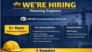 MFAR Constructions Pvt Ltd Recruitment 2026
