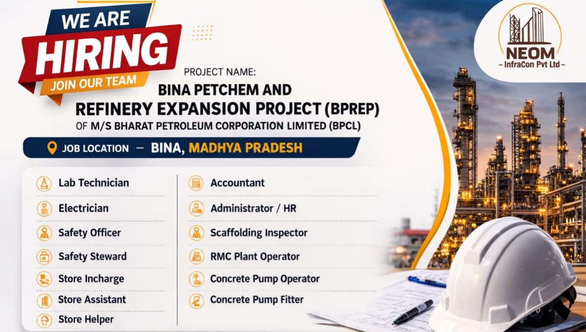 Neeom Infracon Pvt Ltd Recruitment 2026