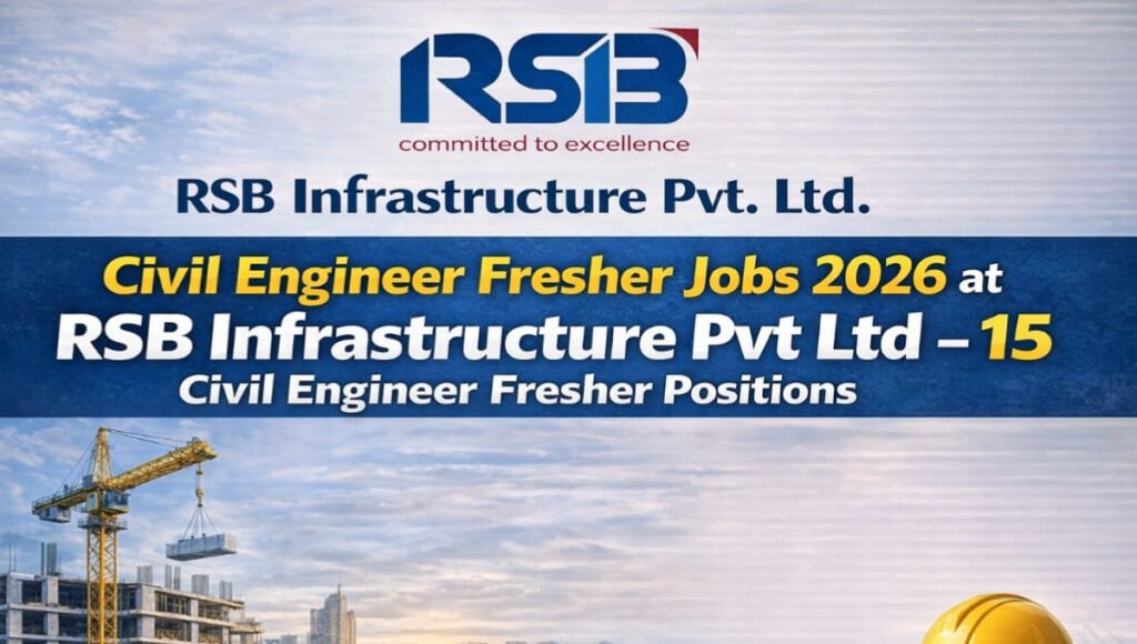 Civil Engineer Fresher Jobs 2026