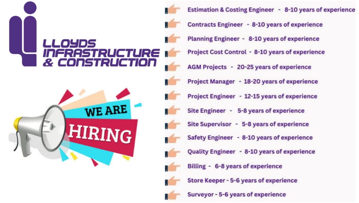 Lloyds Infrastructure & Construction Job Vacancy