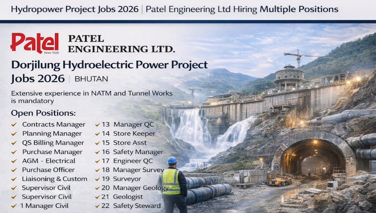 Patel Engineering Recruitment 2026