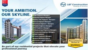 L&T Construction Recruitment Drive in Mumbai
