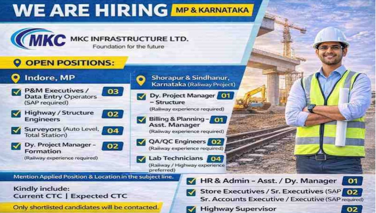MKC Infrastructure Jobs