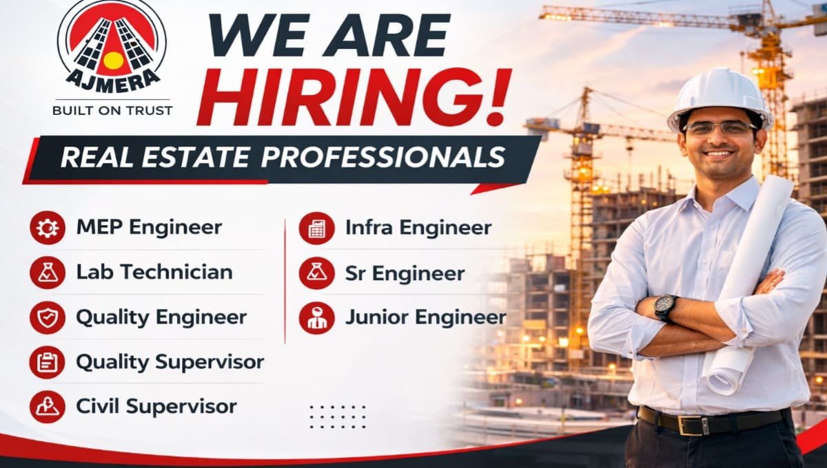 Ajmera Realty & Infra India Ltd Hiring