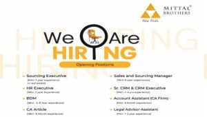 Mittal Brothers Recruitment 2026