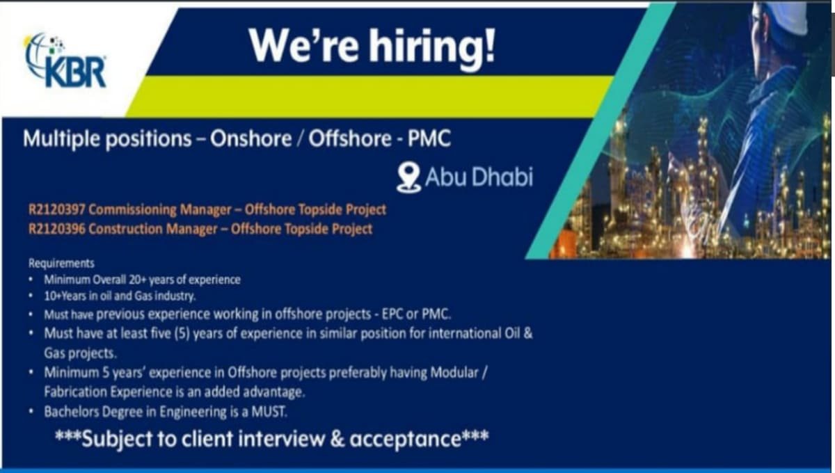 KBR Recruitment 2026