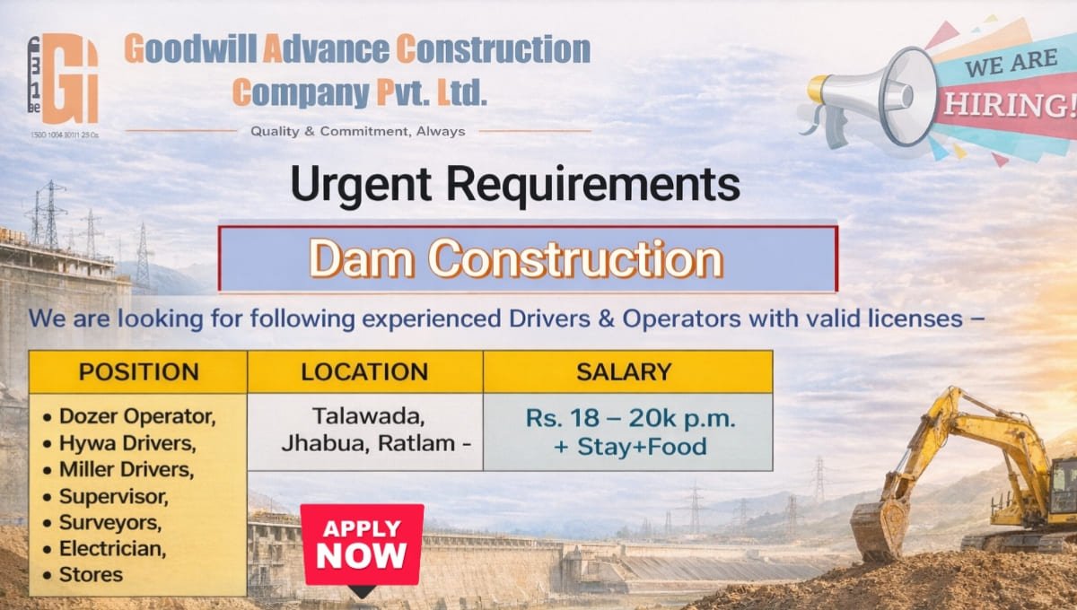 Goodwill Advance Construction Company Hiring 2026