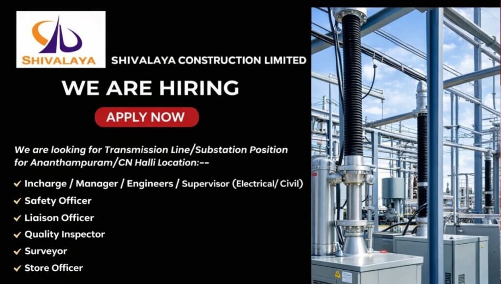 Shivalaya Construction Recruitment 2026