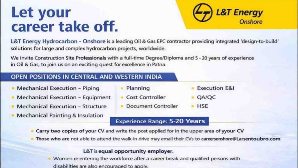 Larsen & Toubro Hiring 2026