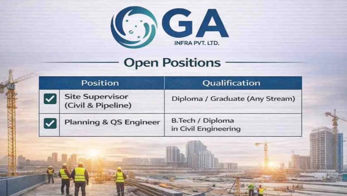 GA Infra Pvt Ltd Exciting Job Opportunity