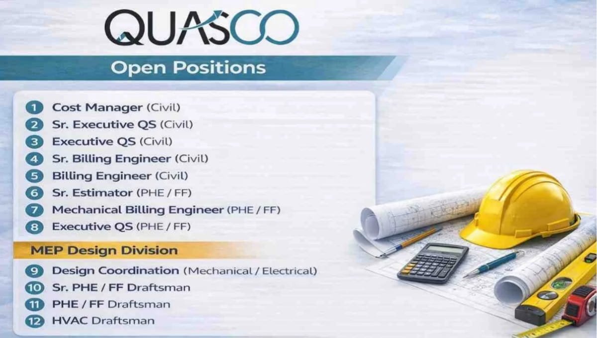 QUASCO Consulting India Pvt Ltd Hiring 2026