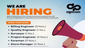 Apcon Infraworks Pvt Ltd Vacancy