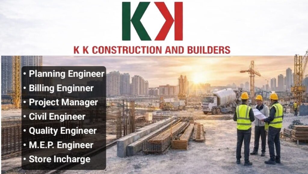 KK Construction and Builders Job Openings 2026