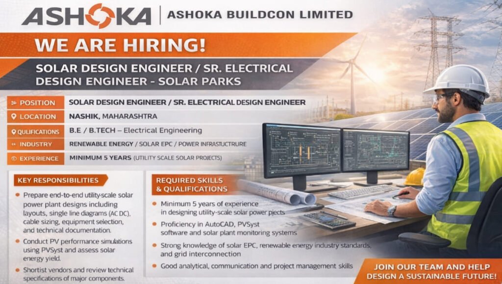 Ashoka Buildcon Job Opening 2026