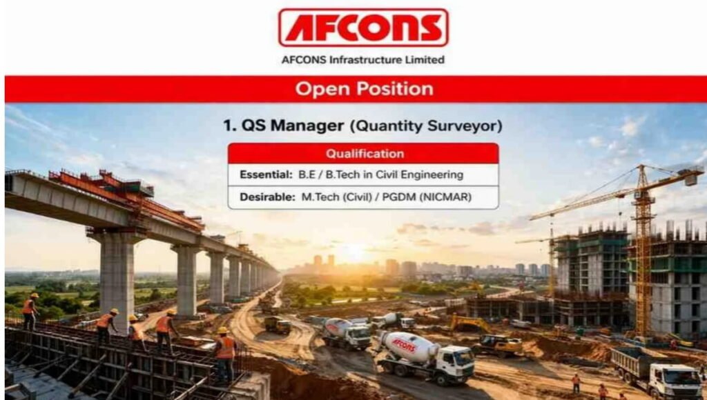 Afcons Infrastructure Ltd Hiring